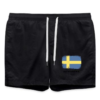 Göteborg /// Suède /// Sverige /// Suède - Short de bain - noir - Devant - AI Model Male 185 light (185cm)