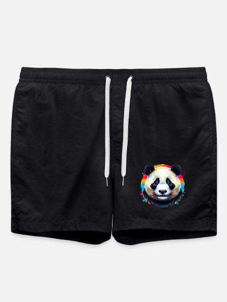 Panda - Swim Trunks - black