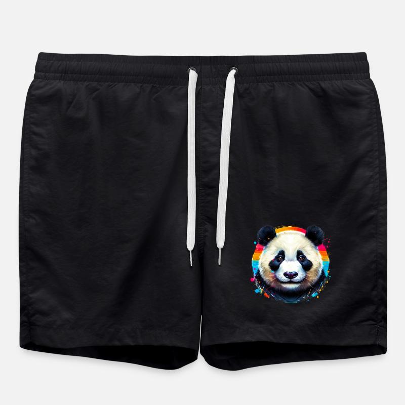 Panda - Swim Trunks - black