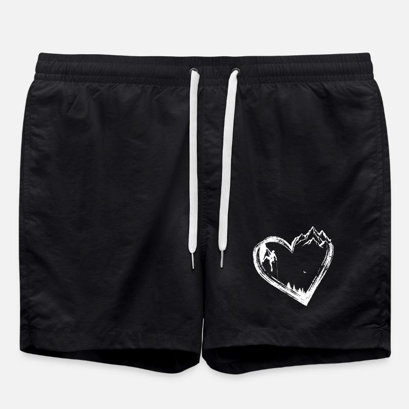 Mountain Heart Climber - Swim Trunks - black