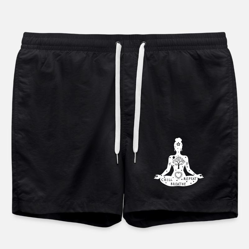 L’art du yoga #3 - Short de bain - noir