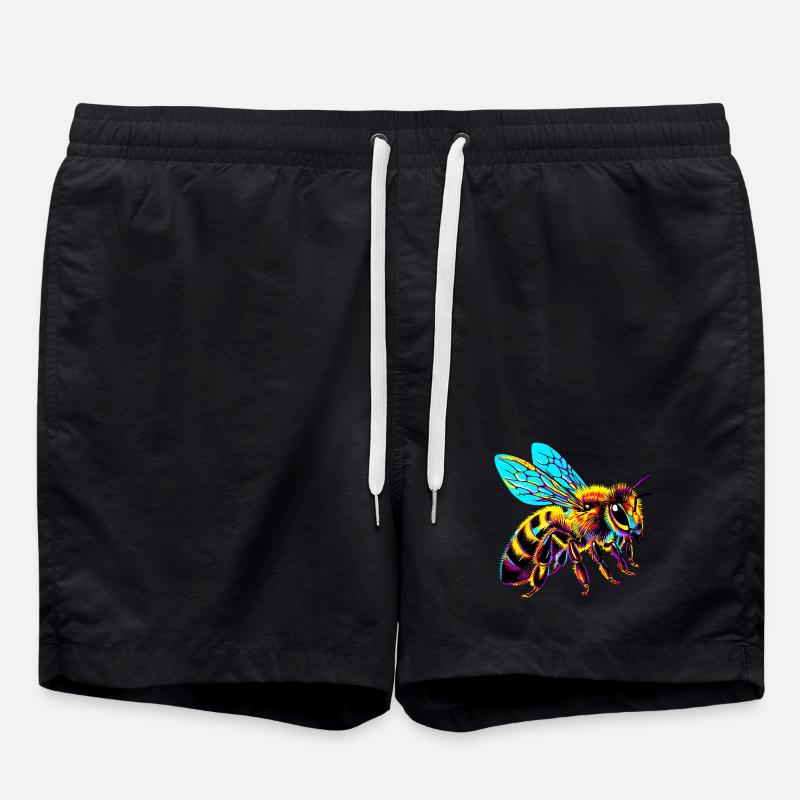 Biene - Badeshorts - Schwarz