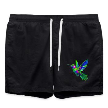 Kolibri - Badeshorts - Schwarz - Vorne - AI Model Male 185 light (185cm)