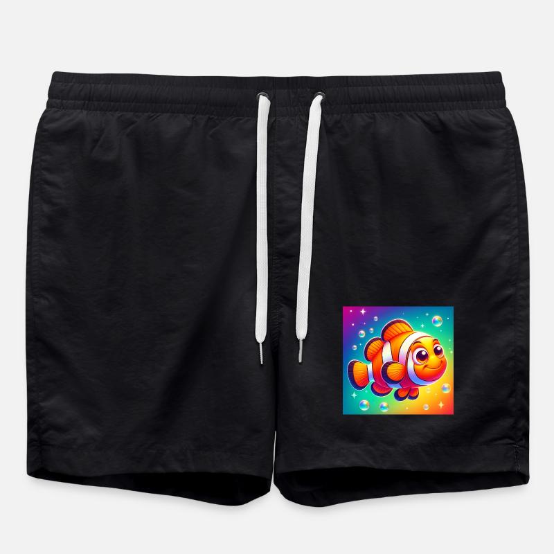 Clownfish - Swim Trunks - black