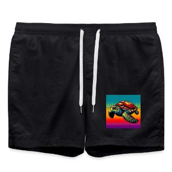 turtle - Swim Trunks - black - Front - AI Model Male 185 light (185cm)
