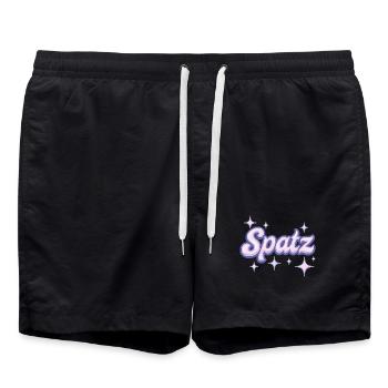 Spatz / Y2K Design - Badeshorts - Schwarz - Vorne - AI Model Male 185 light (185cm)