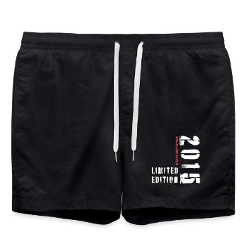 Limited Edition 2015 – Unique copy - Swim Trunks - black - Front - AI Model Male 185 light (185cm)
