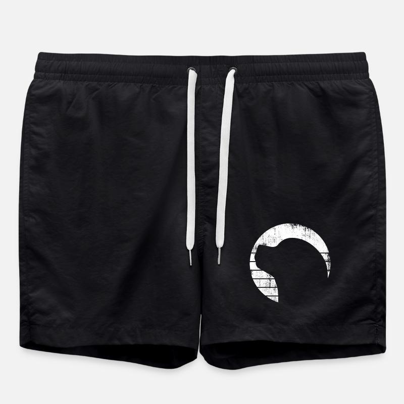 Dessin de chien - Short de bain - noir