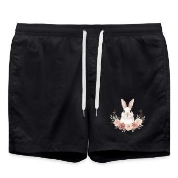 Lapin - Short de bain - noir - Devant - AI Model Male 185 light (185cm)