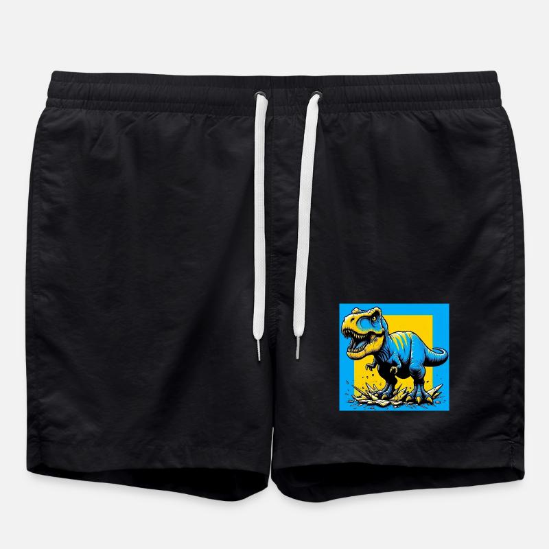dinosaur - Swim Trunks - black