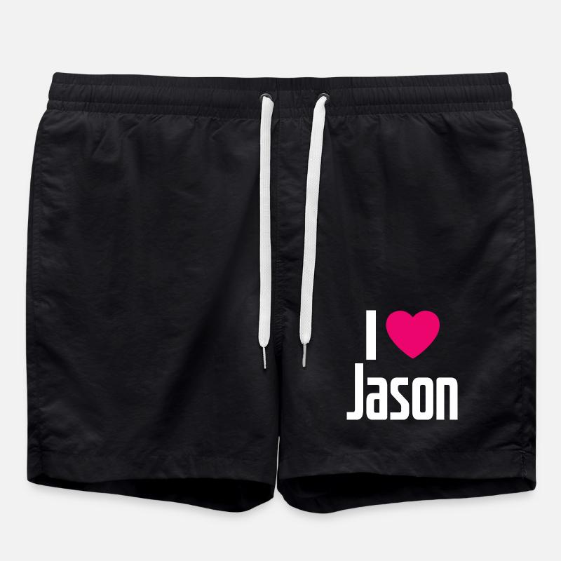 J’aime Jason Pink Heart J’aime Jason - Short de bain - noir