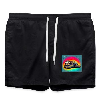paresse - Short de bain - noir - Devant - AI Model Male 185 light (185cm)