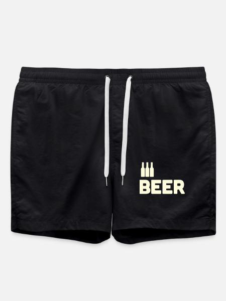 Beer Lovers - Swim Trunks - black
