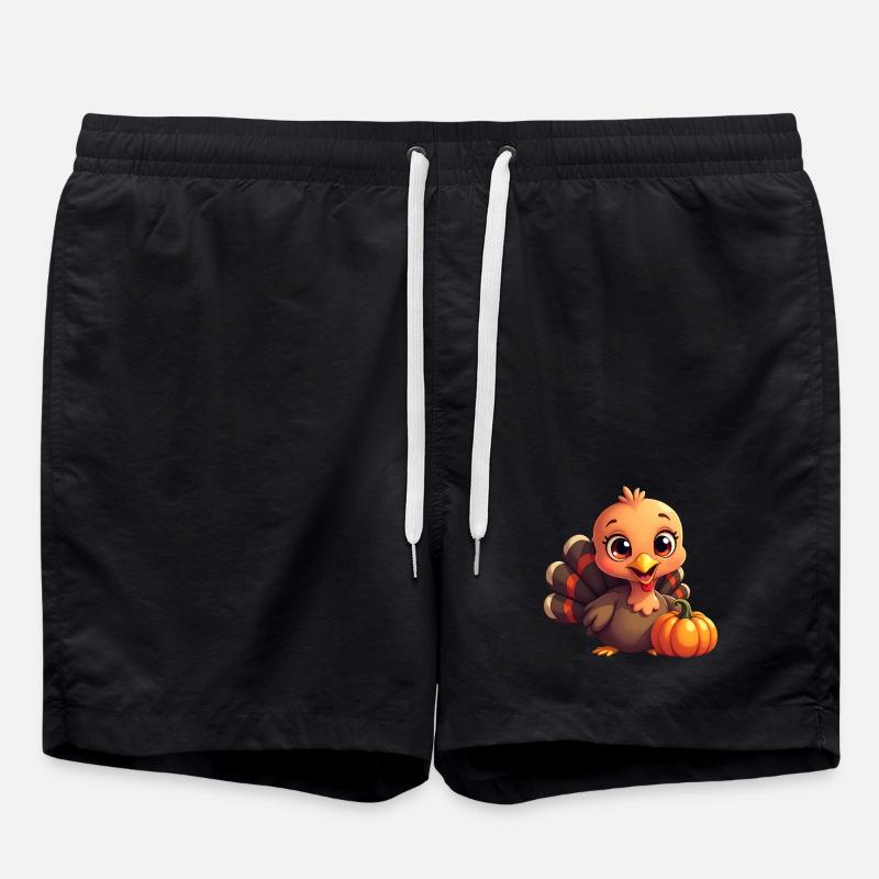 Bébé dinde de Thanksgiving - Short de bain - noir