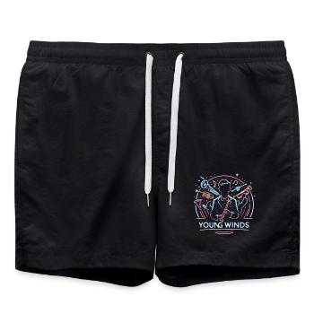 Neon Jazz Jeunes Vents - Short de bain - noir - Devant - AI Model Male 185 light (185cm)
