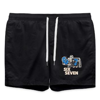 1,91 m italien Drôle de football doué - Short de bain - noir - Devant - AI Model Male 185 light (185cm)