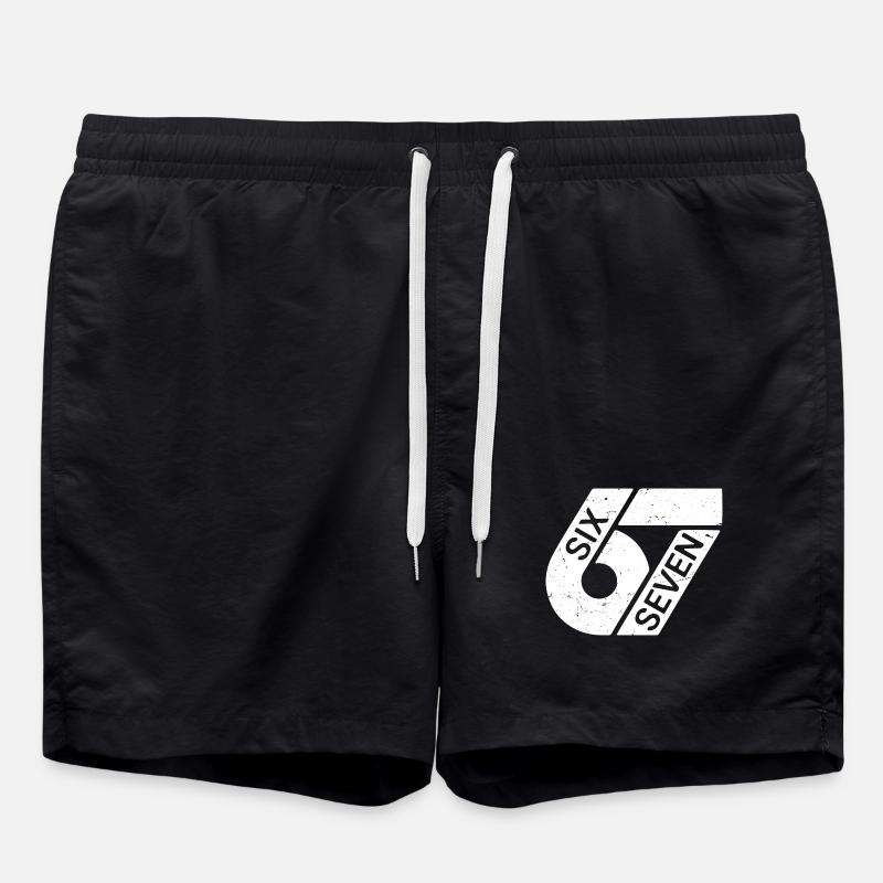 Six Sept Mèmes - Short de bain - noir