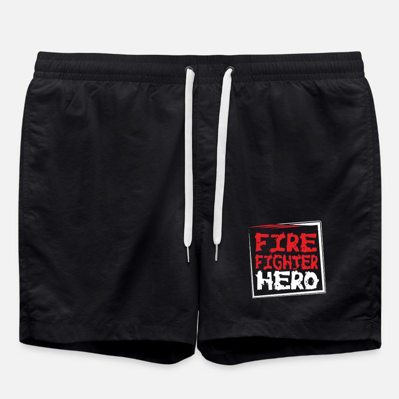 FIREFIGHTERHERO - Badeshorts - Schwarz