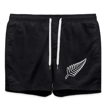 Fougère néo-zélandaise Rugby Néo-Zélandais - Short de bain - noir - Devant - AI Model Male 185 light (185cm)