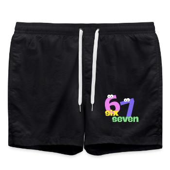 Tendance Six Seven - Short de bain - noir - Devant - AI Model Male 185 light (185cm)