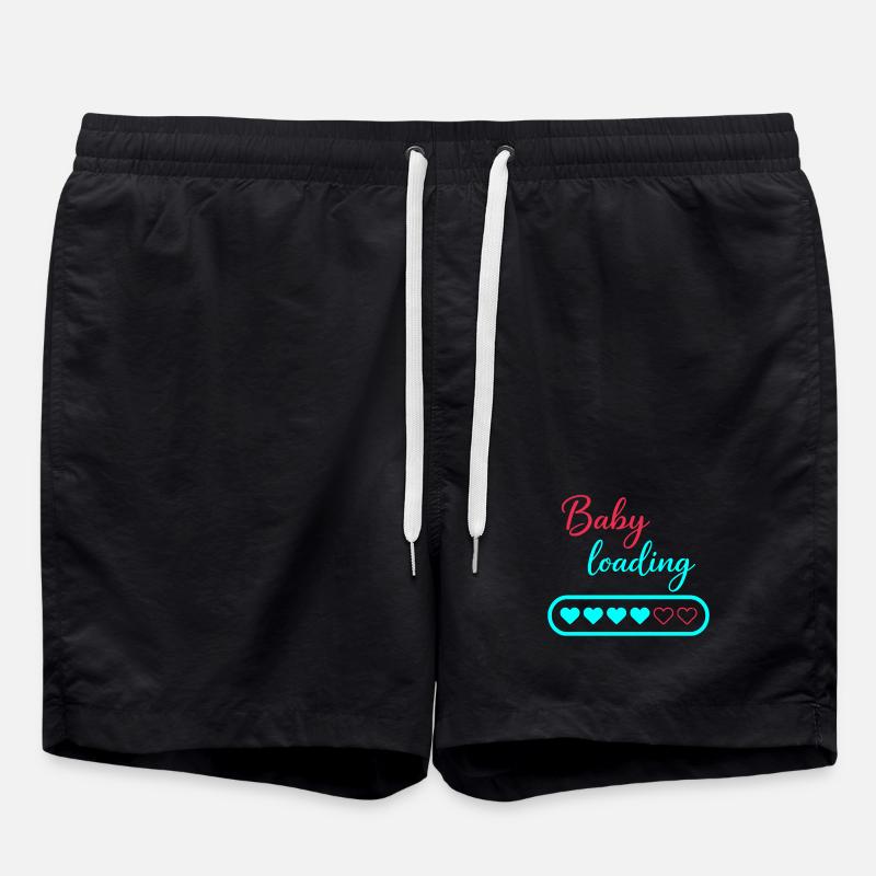 Baby Loading Neon Hearts - Badeshorts - Schwarz