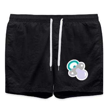 Pacifier - Swim Trunks - black - Front - AI Model Male 185 light (185cm)