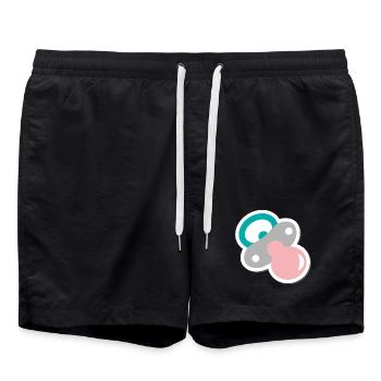 Pacifier - Swim Trunks - black - Front - AI Model Male 185 light (185cm)