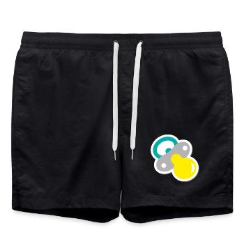 Pacifier - Swim Trunks - black - Front - AI Model Male 185 light (185cm)