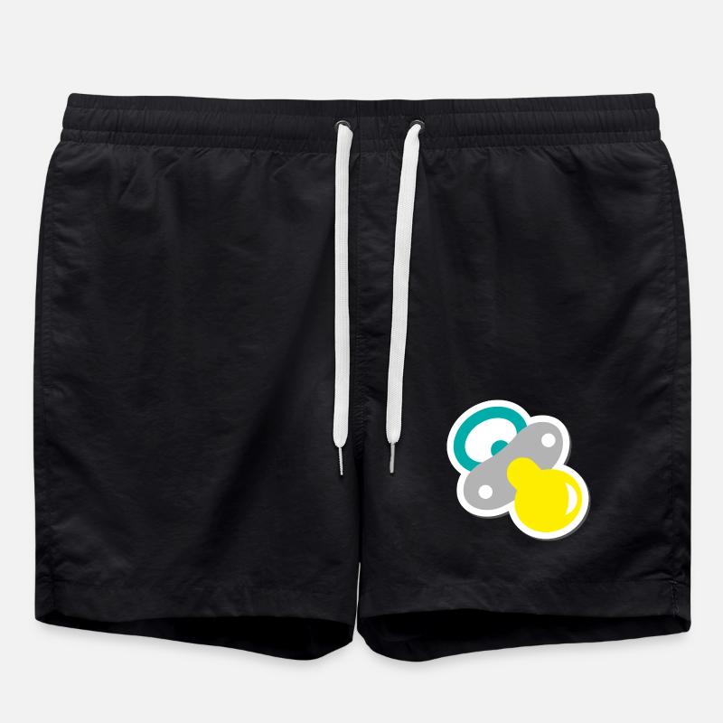 schnuller - Badeshorts - Schwarz