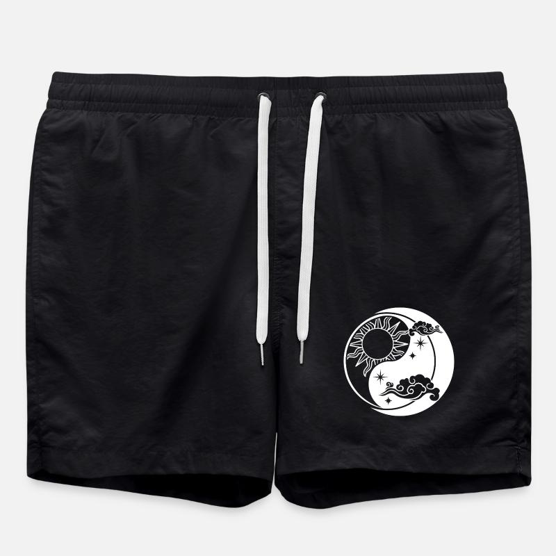 Yin Yang - Short de bain - noir