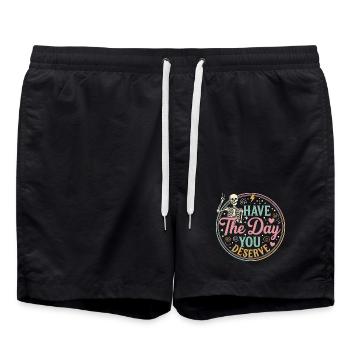 Day You Deserve - Swim Trunks - black - Front - AI Model Male 185 light (185cm)