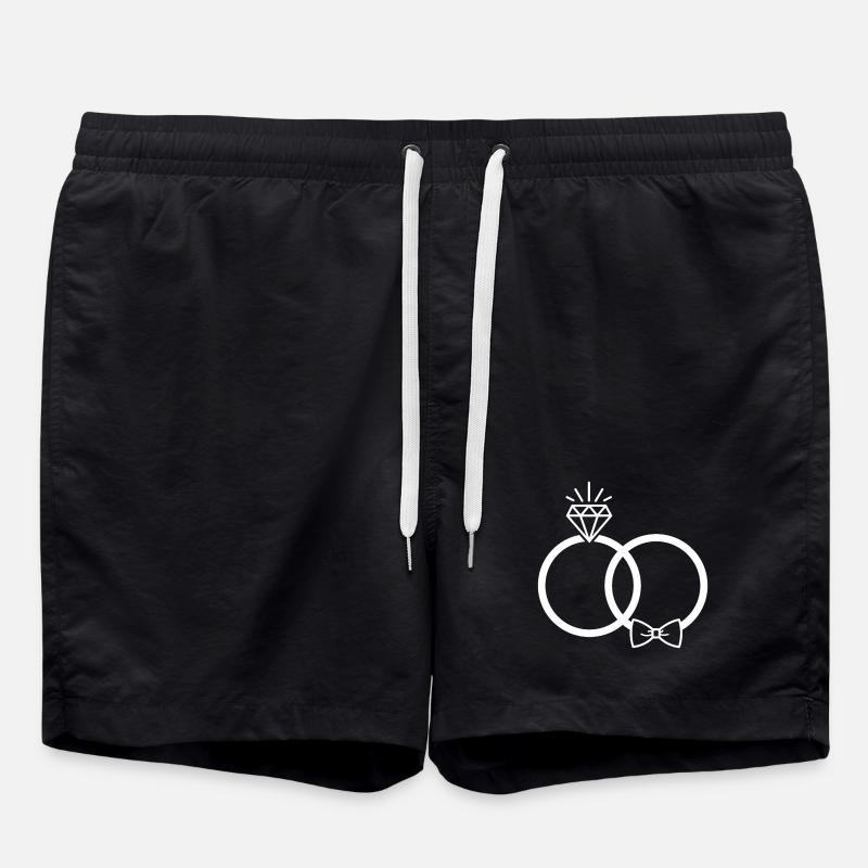 Bagues de mariage Bagues - Short de bain - noir