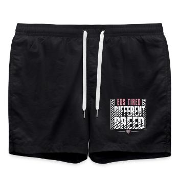 Eds Consciousness Ehlers-danlos Zebra Warrior - Swim Trunks - black - Front - AI Model Male 185 light (185cm)
