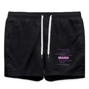 Maira - Badeshorts - Schwarz - Vorne - AI Model Male 185 light (185cm)