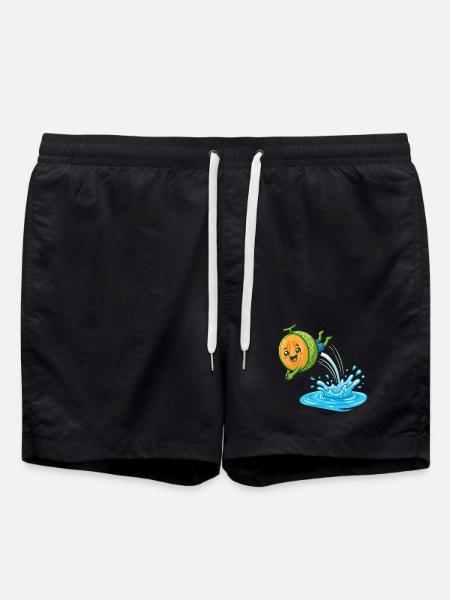 Splashing Watermelon Summer Pool Vibes Ladies - Swim Trunks - black