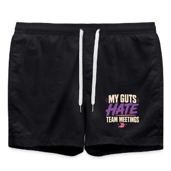 Crohn's disease, Crohn's disease, Ibd-krieger - Swim Trunks - black - Front - AI Model Male 185 light (185cm)