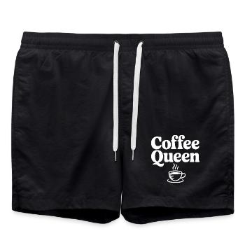 Coffee Queen - Swim Trunks - black - Front - AI Model Male 185 light (185cm)