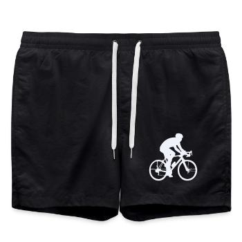 Silhouette cycliste en flux - Short de bain - noir - Devant - AI Model Male 185 light (185cm)