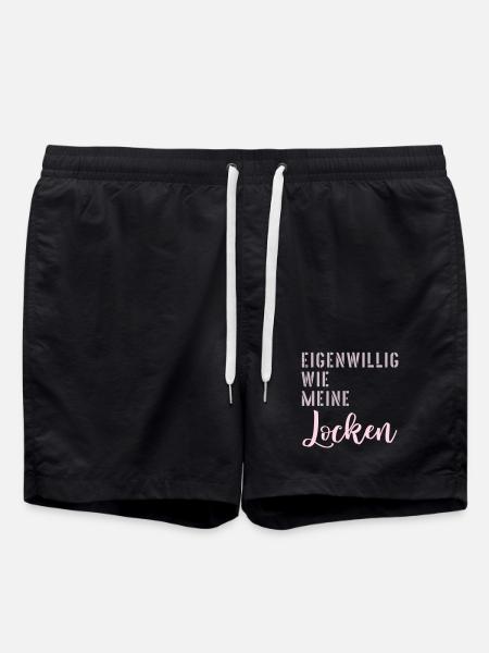 Haare Locken Eigenwillig - Badeshorts - Schwarz