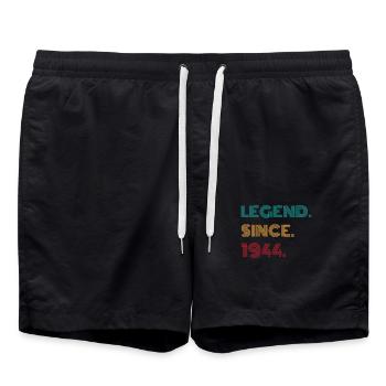 1944 Vintage Retro Birthday Gift - Swim Trunks - black - Front - AI Model Male 185 light (185cm)