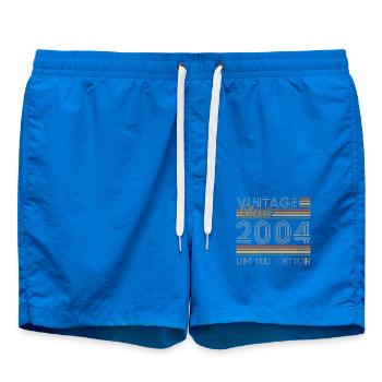 2004 Vintage Retro Geburtstagsgeschenk - Badeshorts - Cobalt blue - Vorne