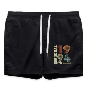 1994 Vintage Retro Geburtstagsgeschenk - Badeshorts - Schwarz - Vorne - AI Model Male 185 light (185cm)