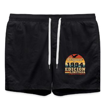 Vinatge 1994 Cadeau d’anniversaire - Short de bain - noir - Devant - AI Model Male 185 light (185cm)