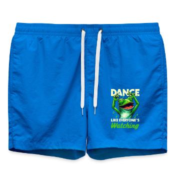 Karneval Frosch Kostüm Tanzen Tänzer Disco Lustig - Badeshorts - Cobalt blue - Vorne