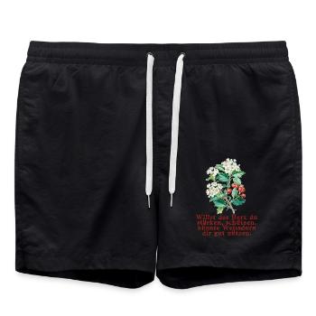 weissdorn - Short de bain - noir - Devant - AI Model Male 185 light (185cm)