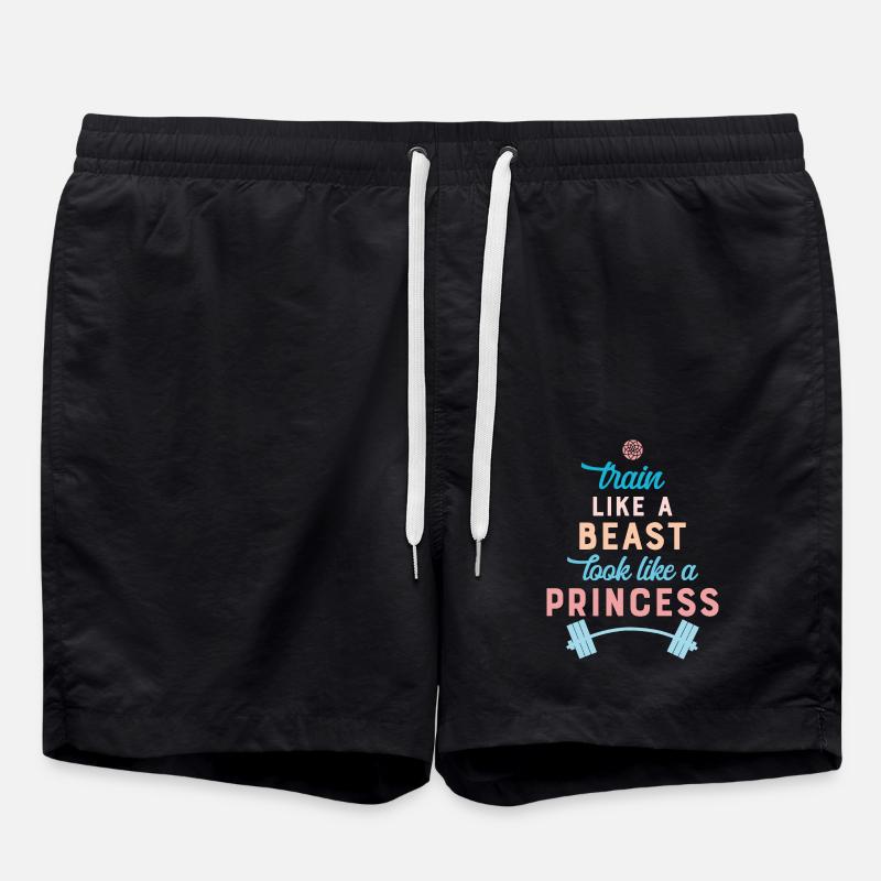 Fitness - Badeshorts - Schwarz