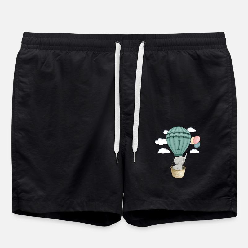Bébé Éléphant 1 anniversaire - Short de bain - noir