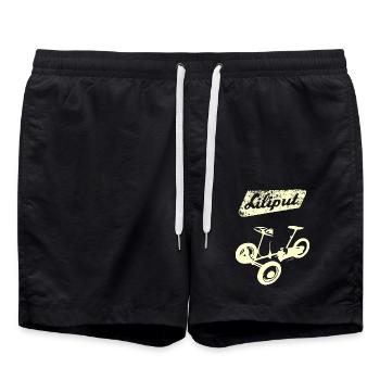 Liliput DDR tricycle jouet Ostalgie T-shirt - Short de bain - noir - Devant - AI Model Male 185 light (185cm)