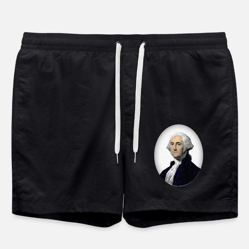 George Washington - Badeshorts - Schwarz