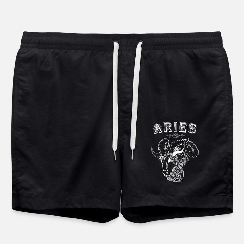 Aries Sternzeichen Widder - Badeshorts - Schwarz